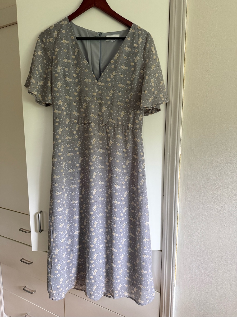 RIHOAS Light Purple Floral Maxi Dress